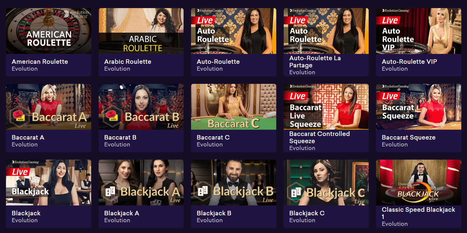 Spinbit Casino Live Games